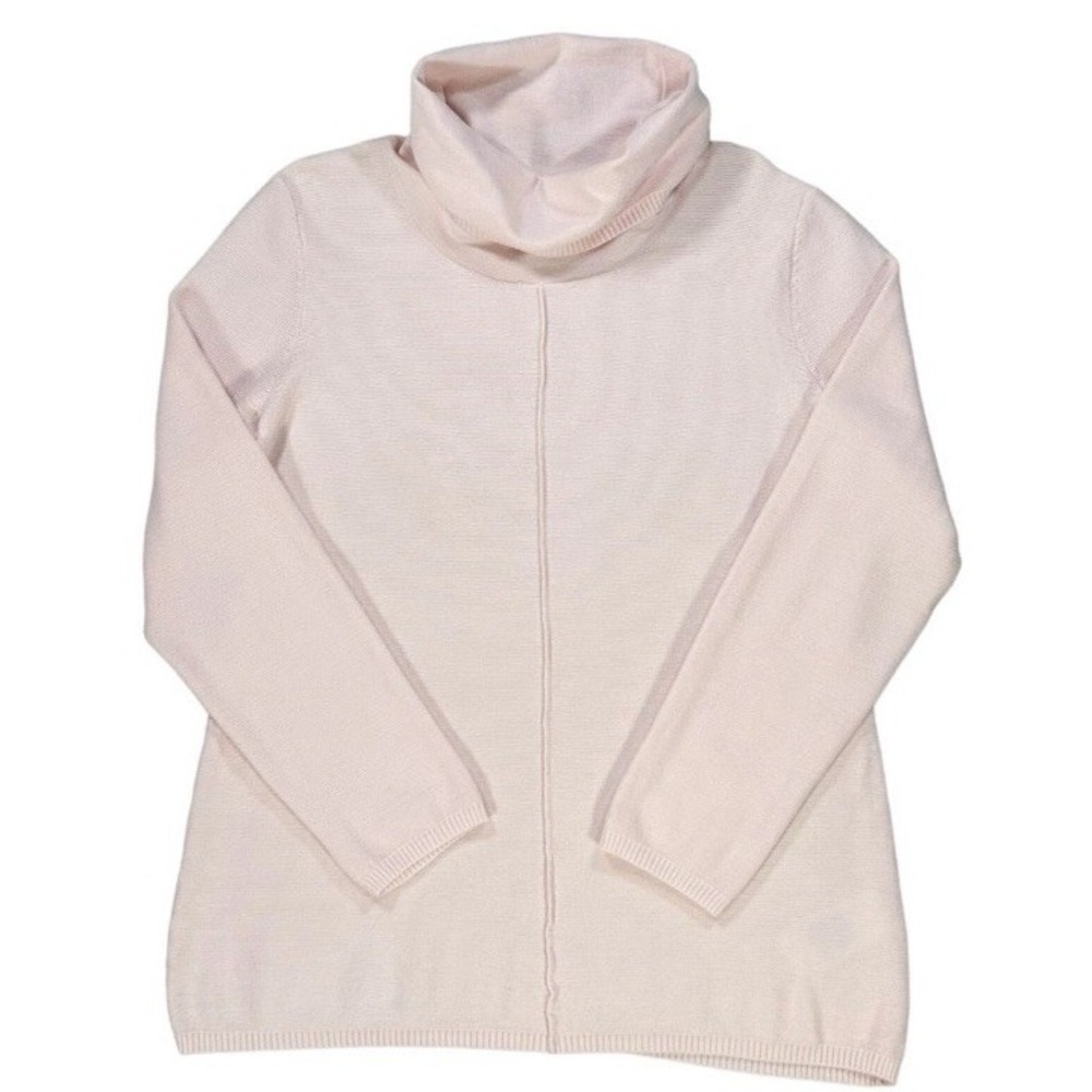 Calvin Klein Jeans Women's Pink Knit Cowl Neck Sweater Size Medium‎